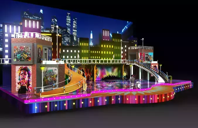 3d musical stage design