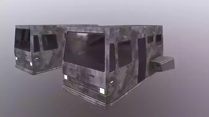 Cartoon Stylized Sci-Fi Car With 2 Texture Low-poly 3D model