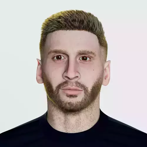 Lionel Messi Realistic 3d model