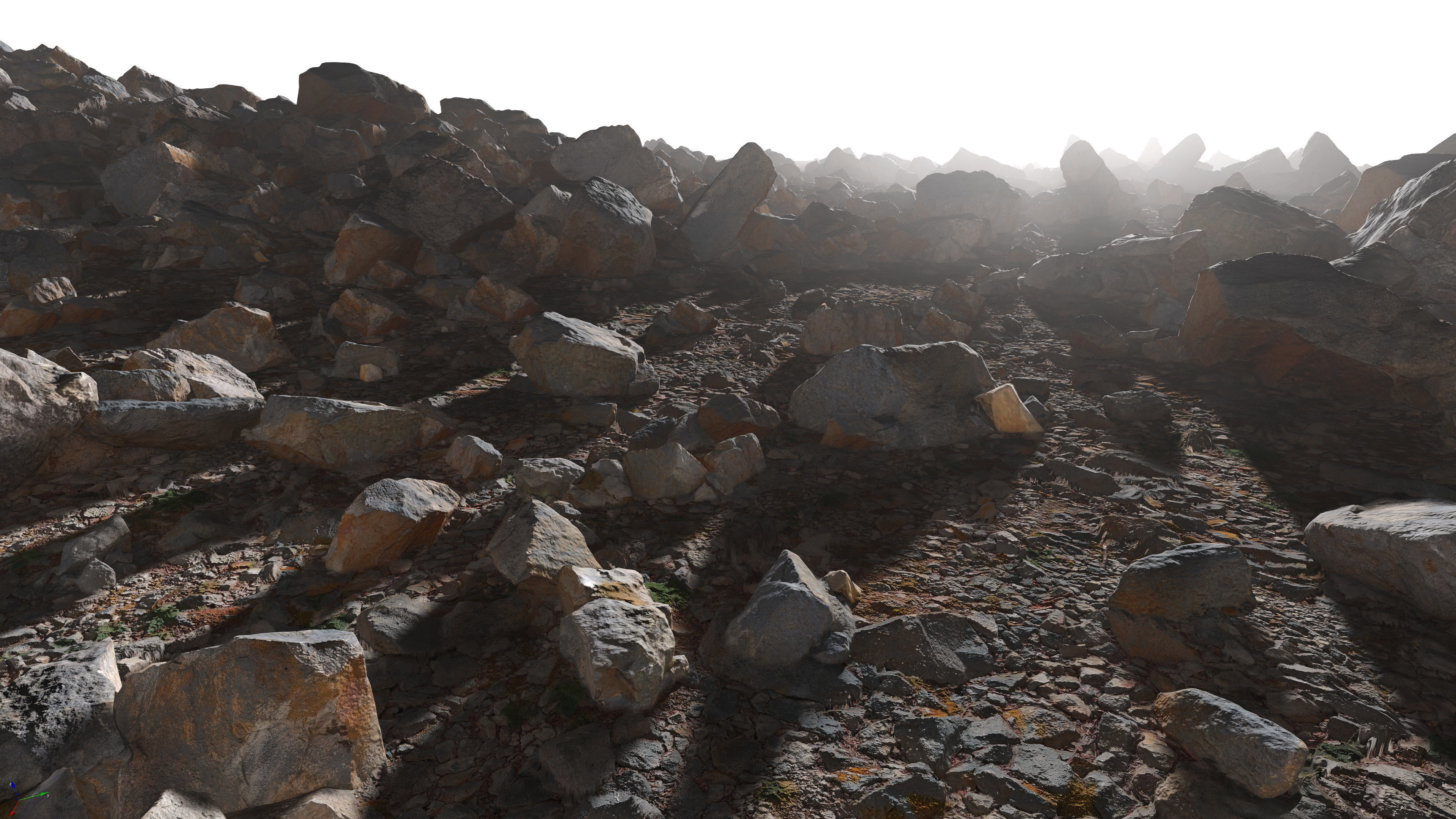 Rock Scans - 3D PBR Low Poly Models Pack Low-poly 3D model_3
