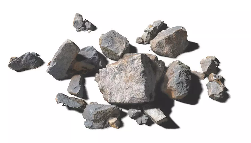 Rock Scans - 3D PBR Low Poly Models Pack Low-poly 3D model_0