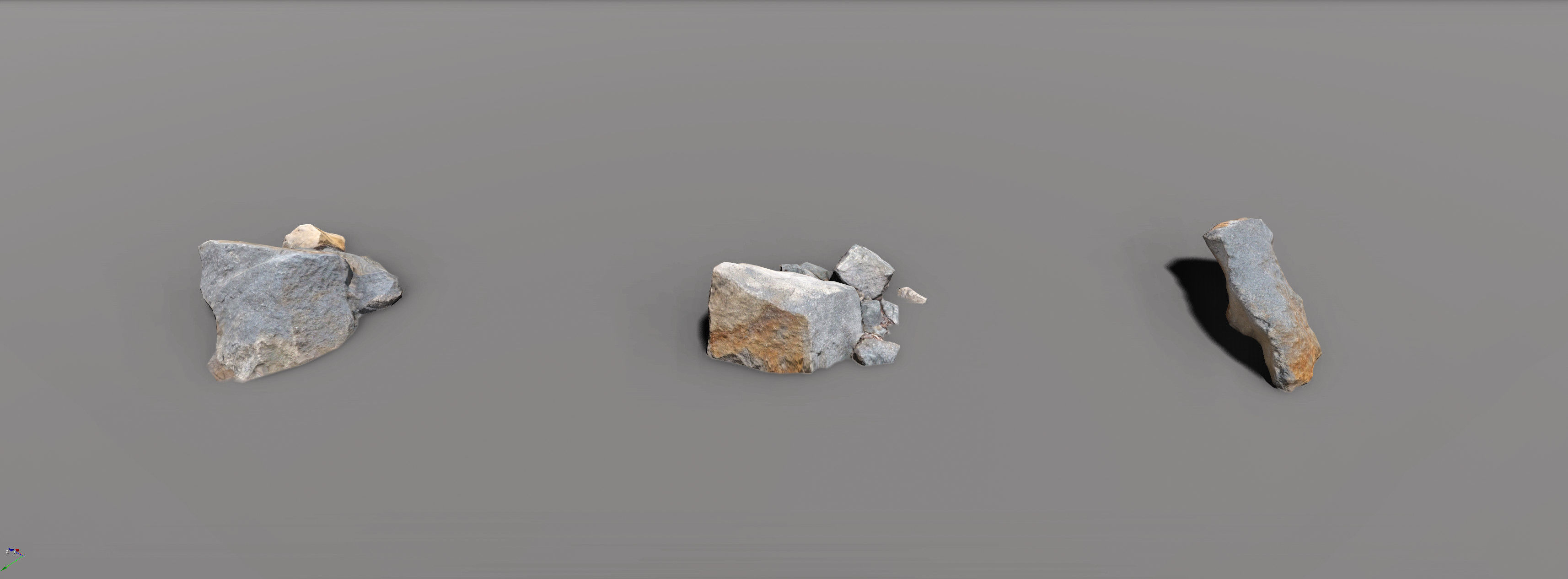 Rock Scans - 3D PBR Low Poly Models Pack Low-poly 3D model_7