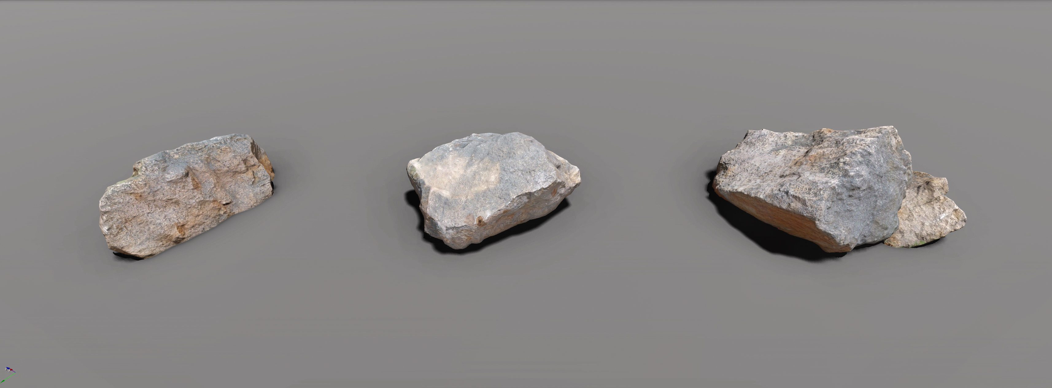 Rock Scans - 3D PBR Low Poly Models Pack Low-poly 3D model_6