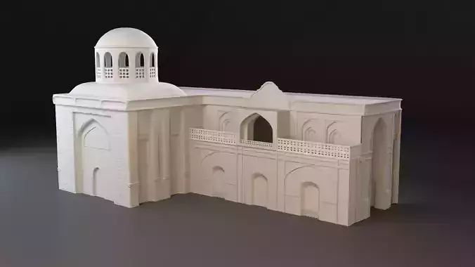 3 Level of detail Old Persian residential Low-poly 3D model