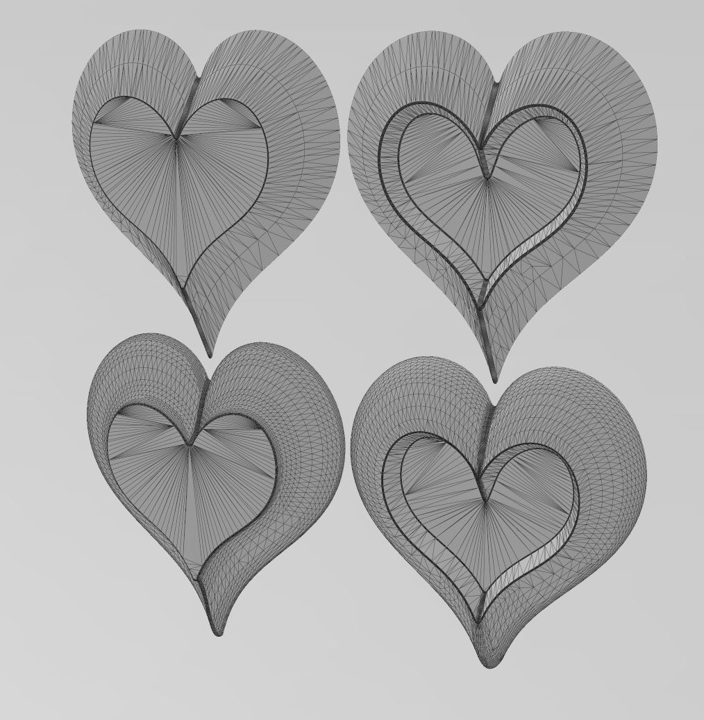 4 Heart shaped ornaments 3D print model_10