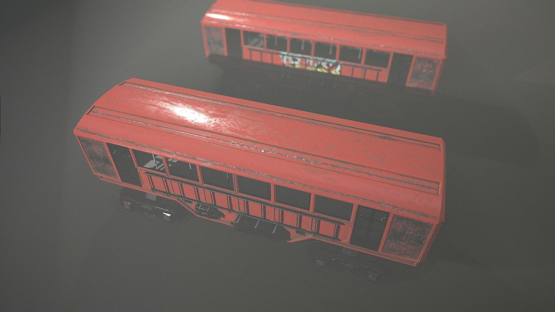 Lowpoly Train With 2 Texture Low-poly 3D model_17