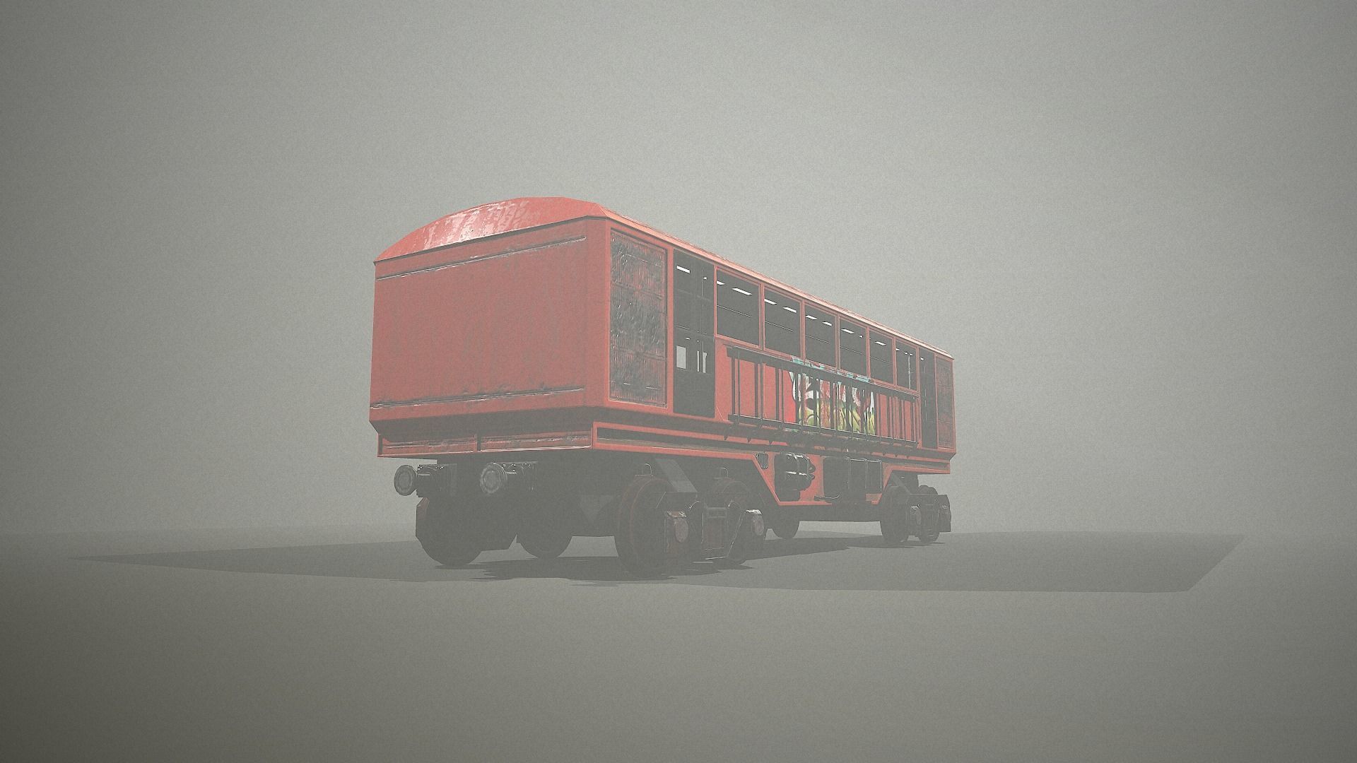 Lowpoly Train With 2 Texture Low-poly 3D model_13