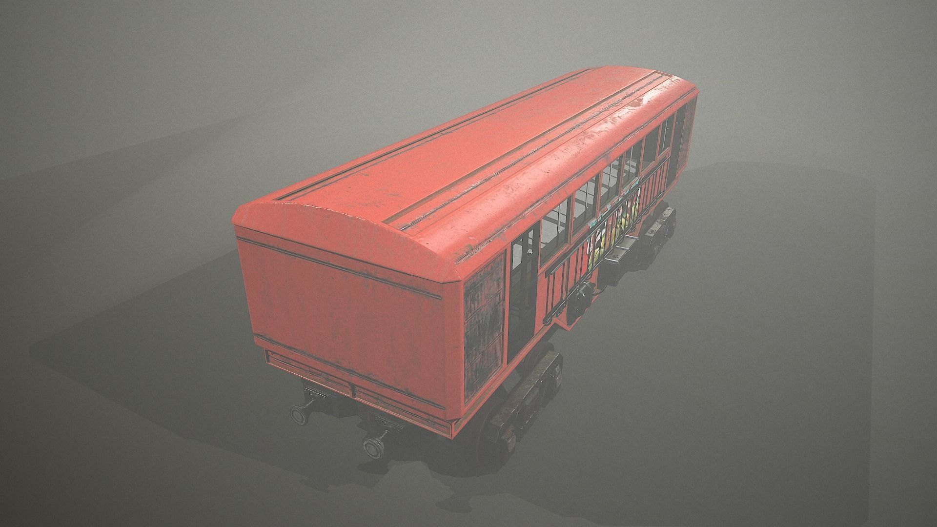 Lowpoly Train With 2 Texture Low-poly 3D model_11