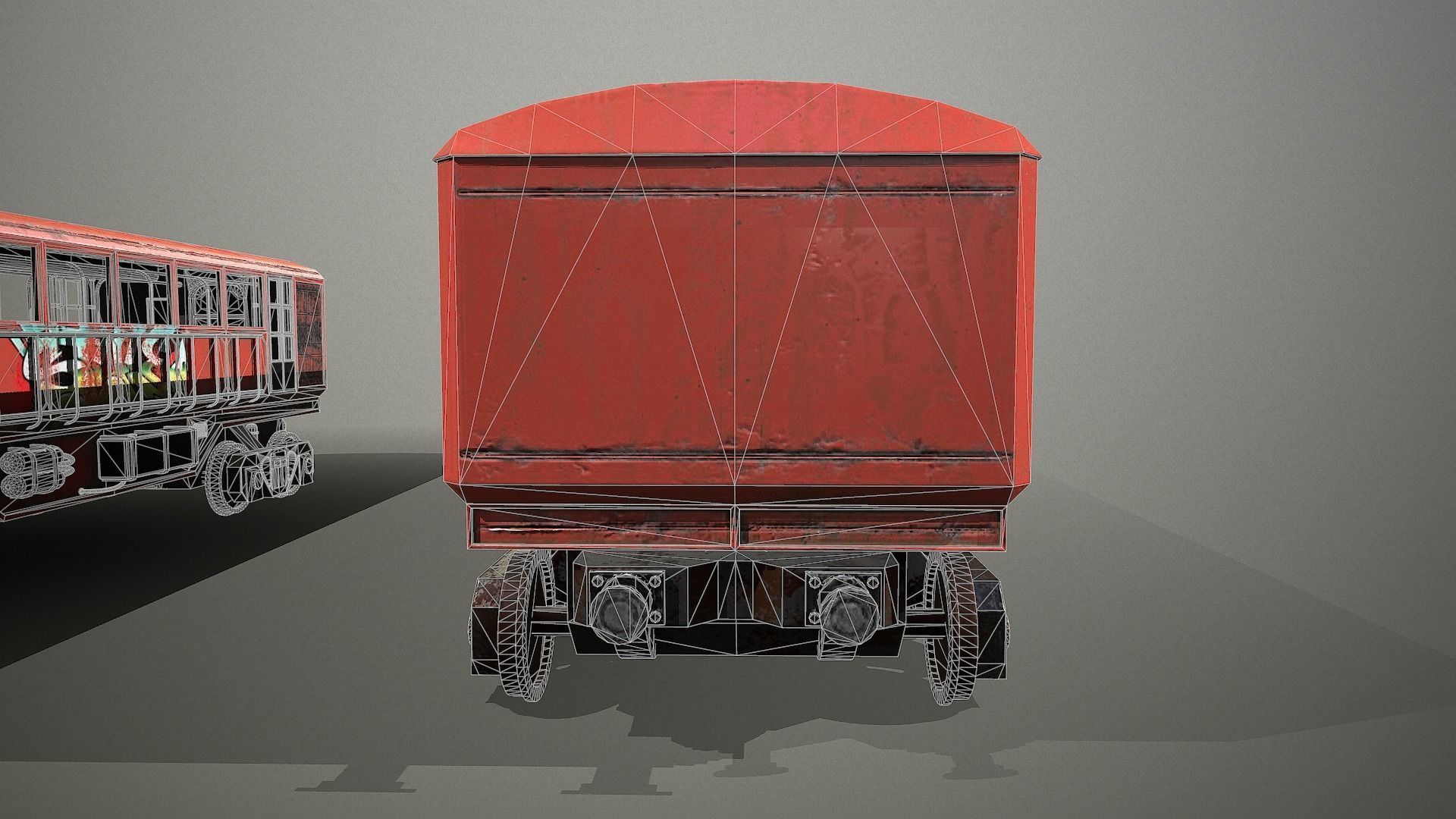 Lowpoly Train With 2 Texture Low-poly 3D model_22