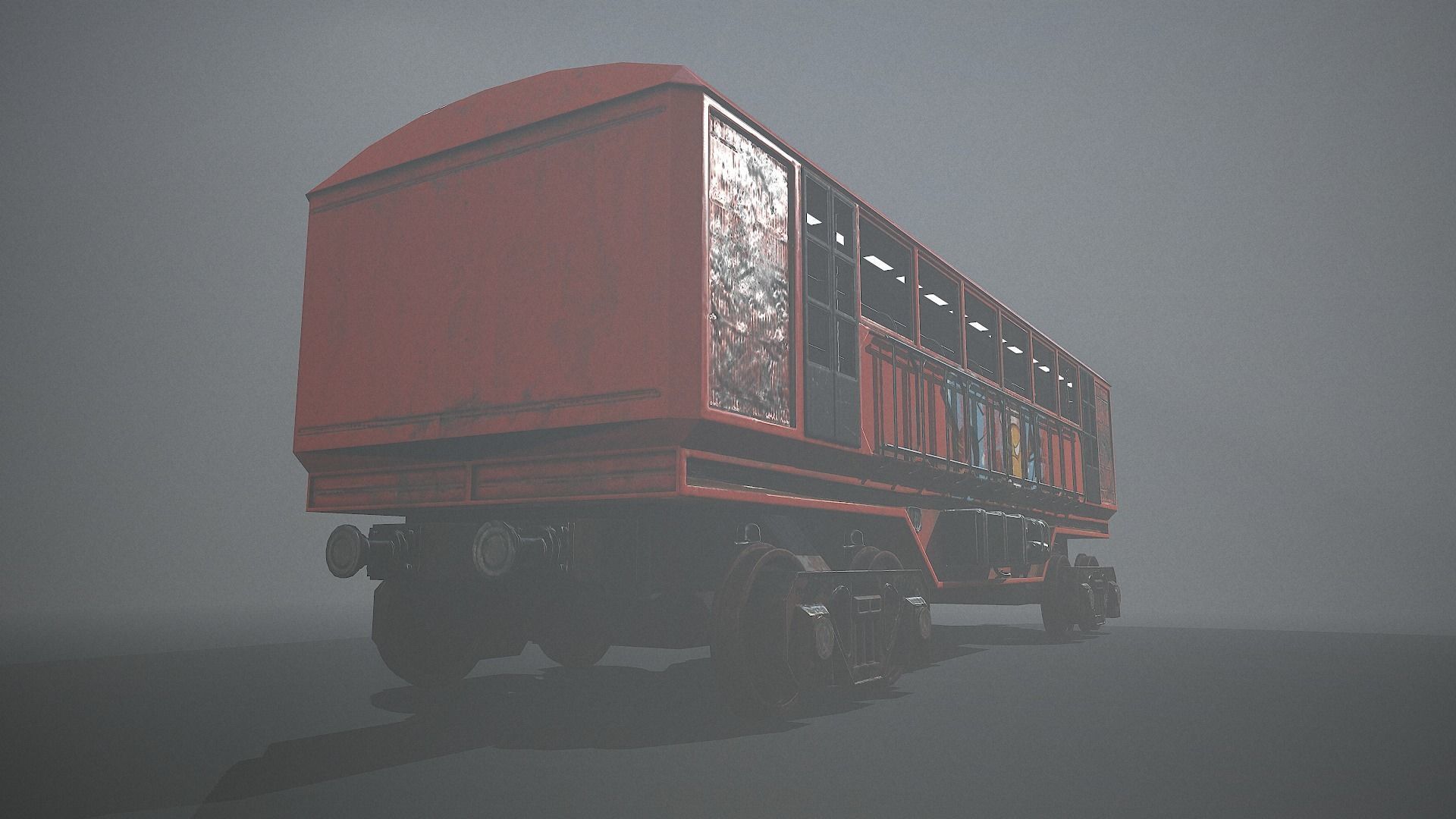 Lowpoly Train With 2 Texture Low-poly 3D model_12