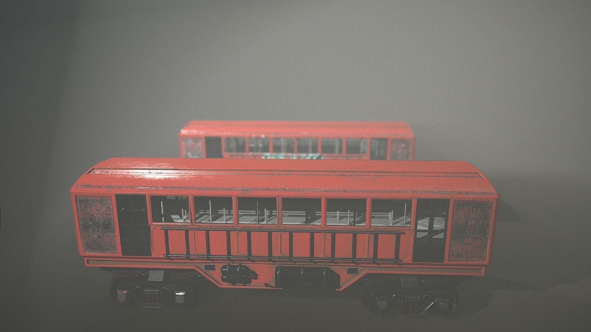 Lowpoly Train With 2 Texture Low-poly 3D model_19