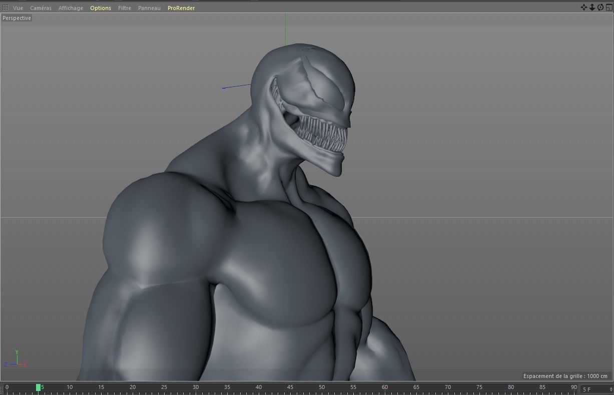 VENOM MESH C4D FR Free 3D model_3