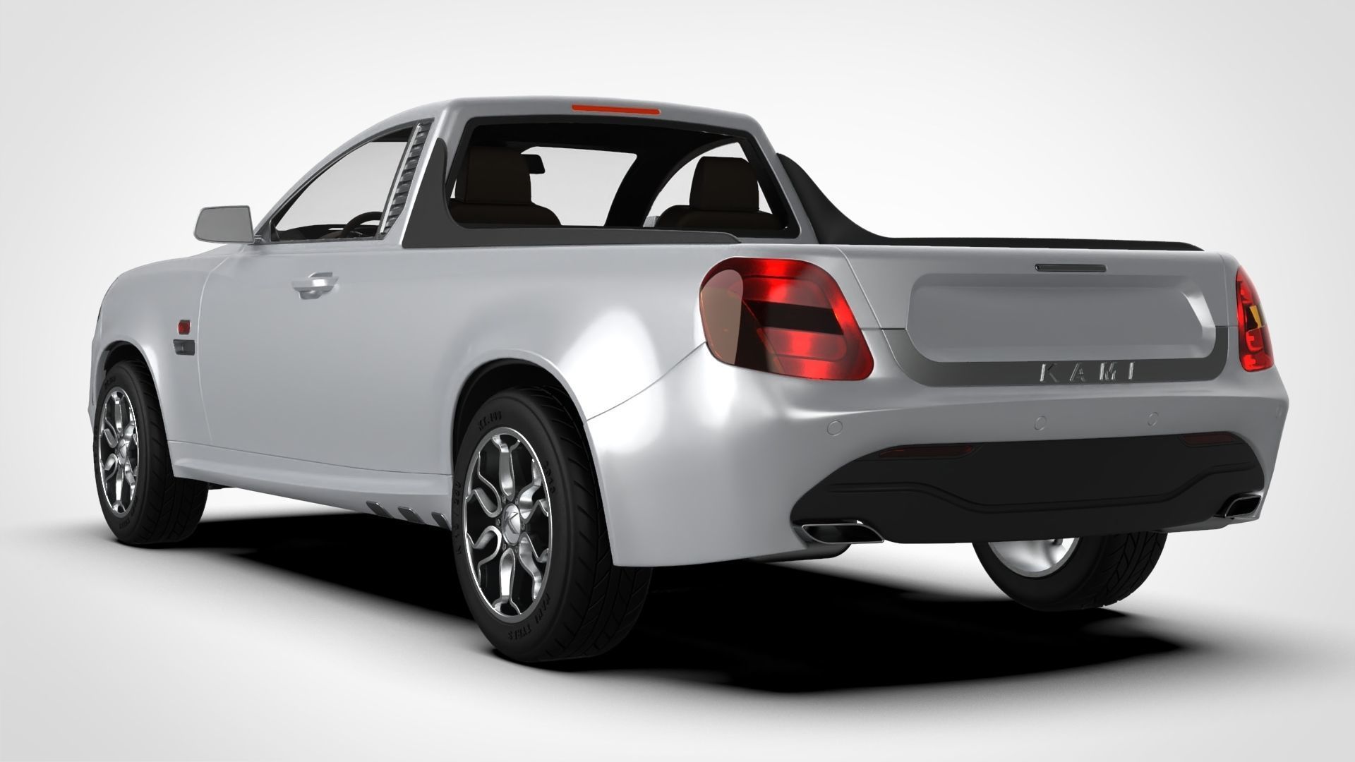 Generic Pickup Truck 3D model_1