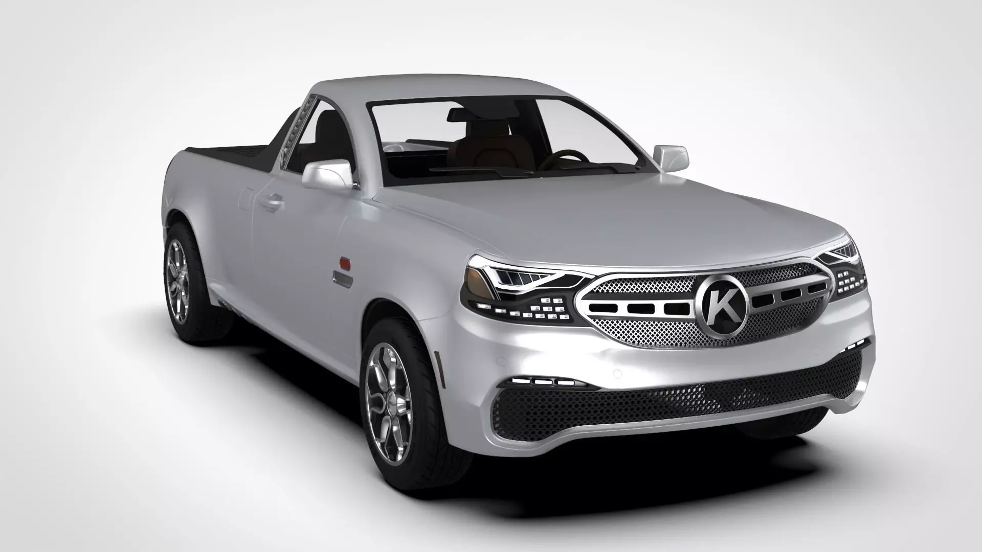 Generic Pickup Truck 3D model_0