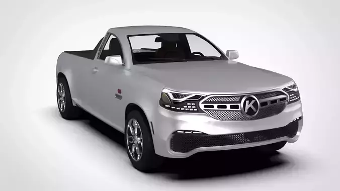 Generic Pickup Truck 3D model