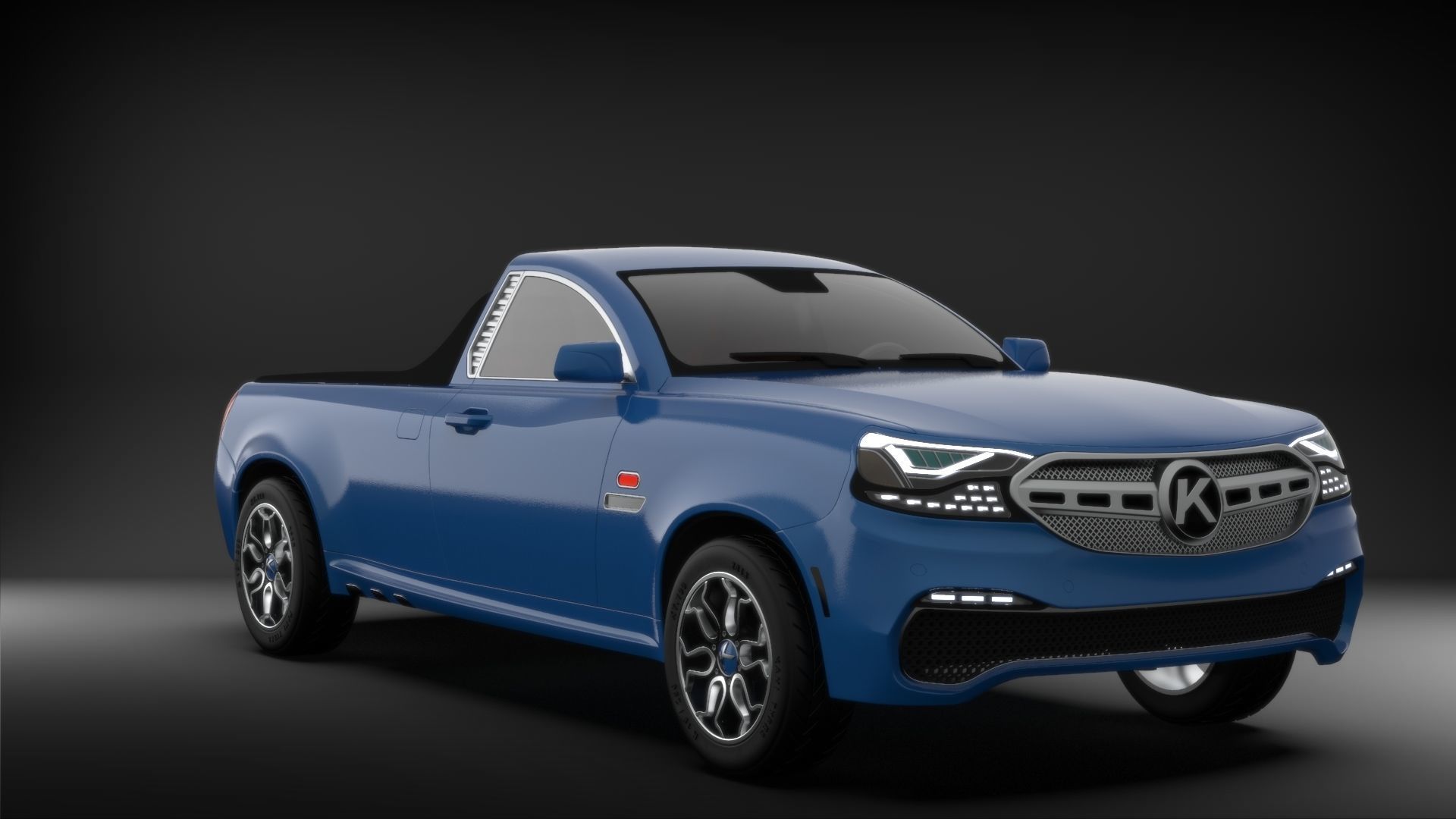 Generic Pickup Truck 3D model_4