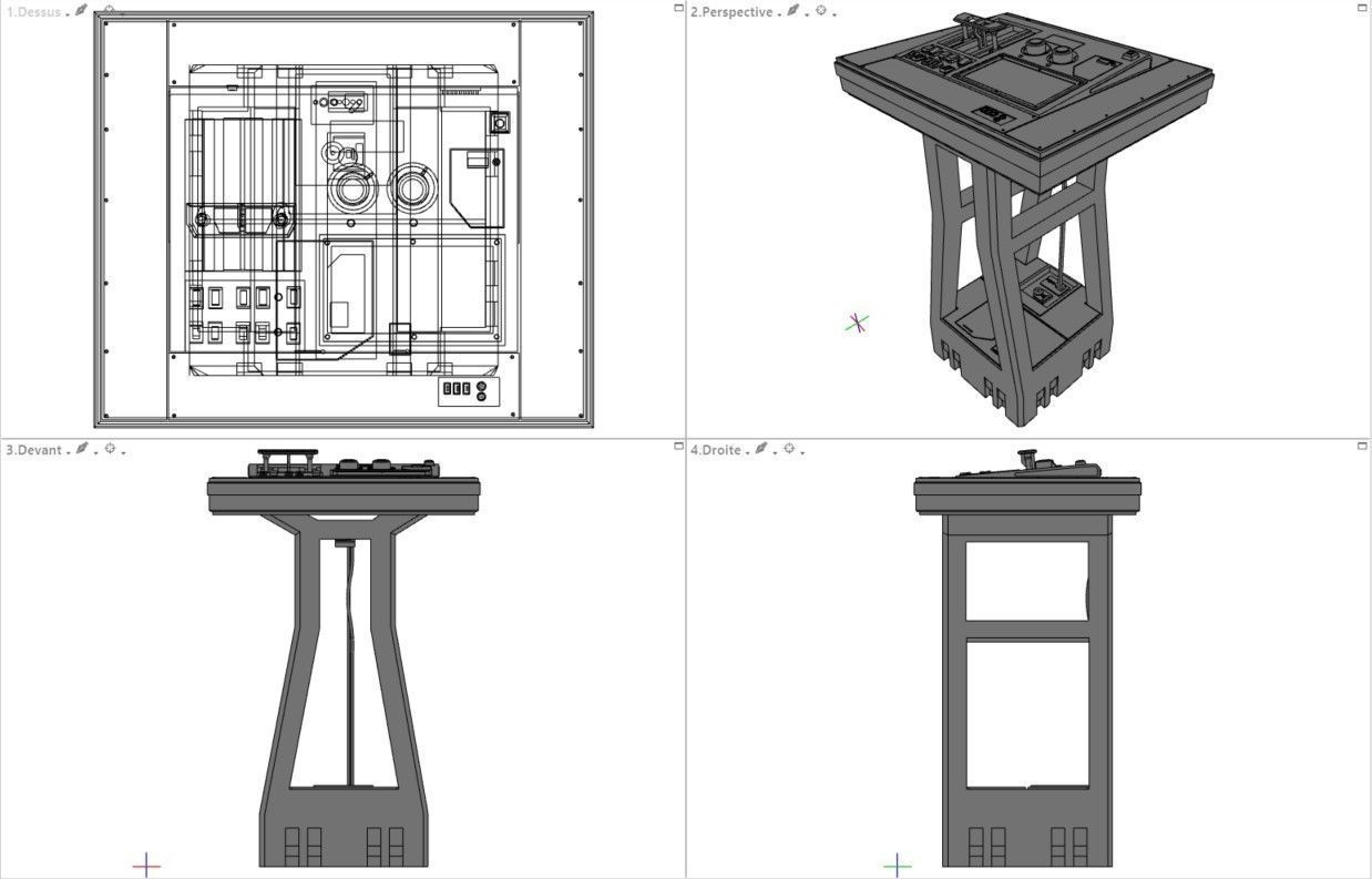 Scifi dressing kitbash set Low-poly 3D model_28