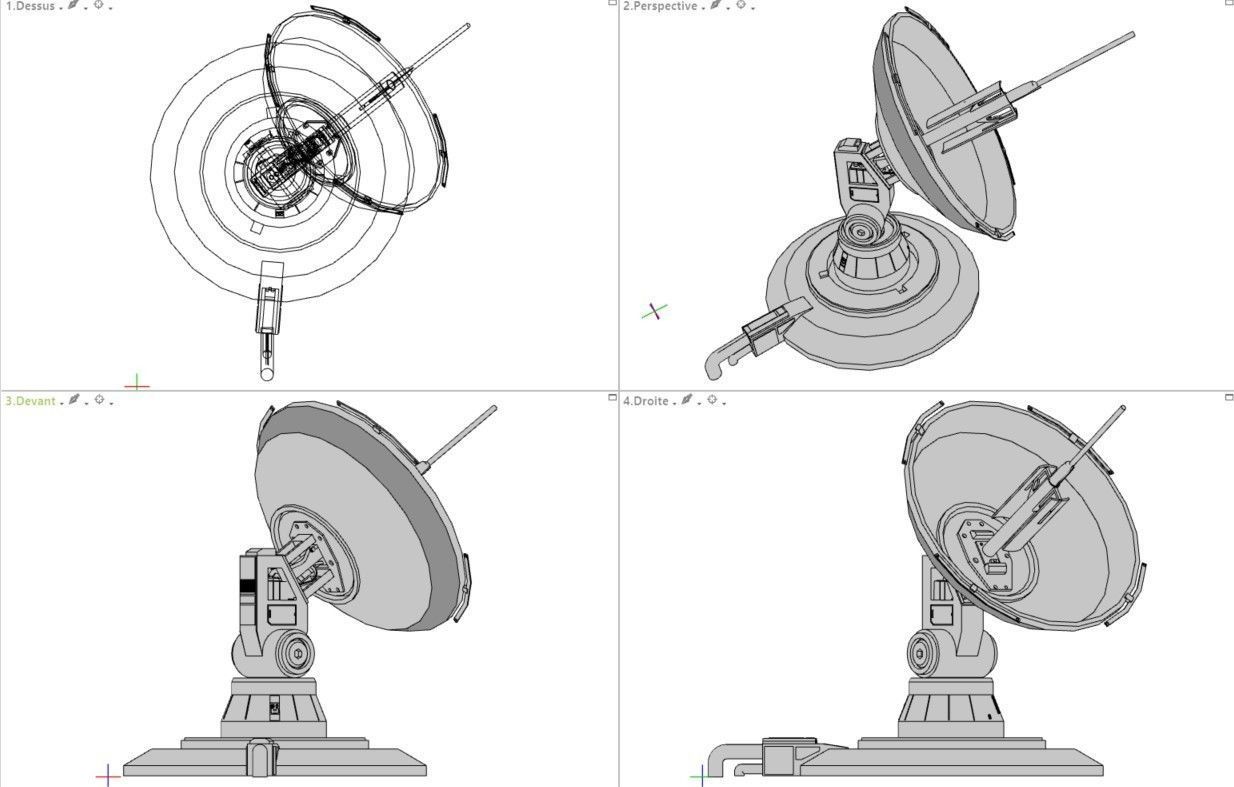 Scifi dressing kitbash set Low-poly 3D model_29