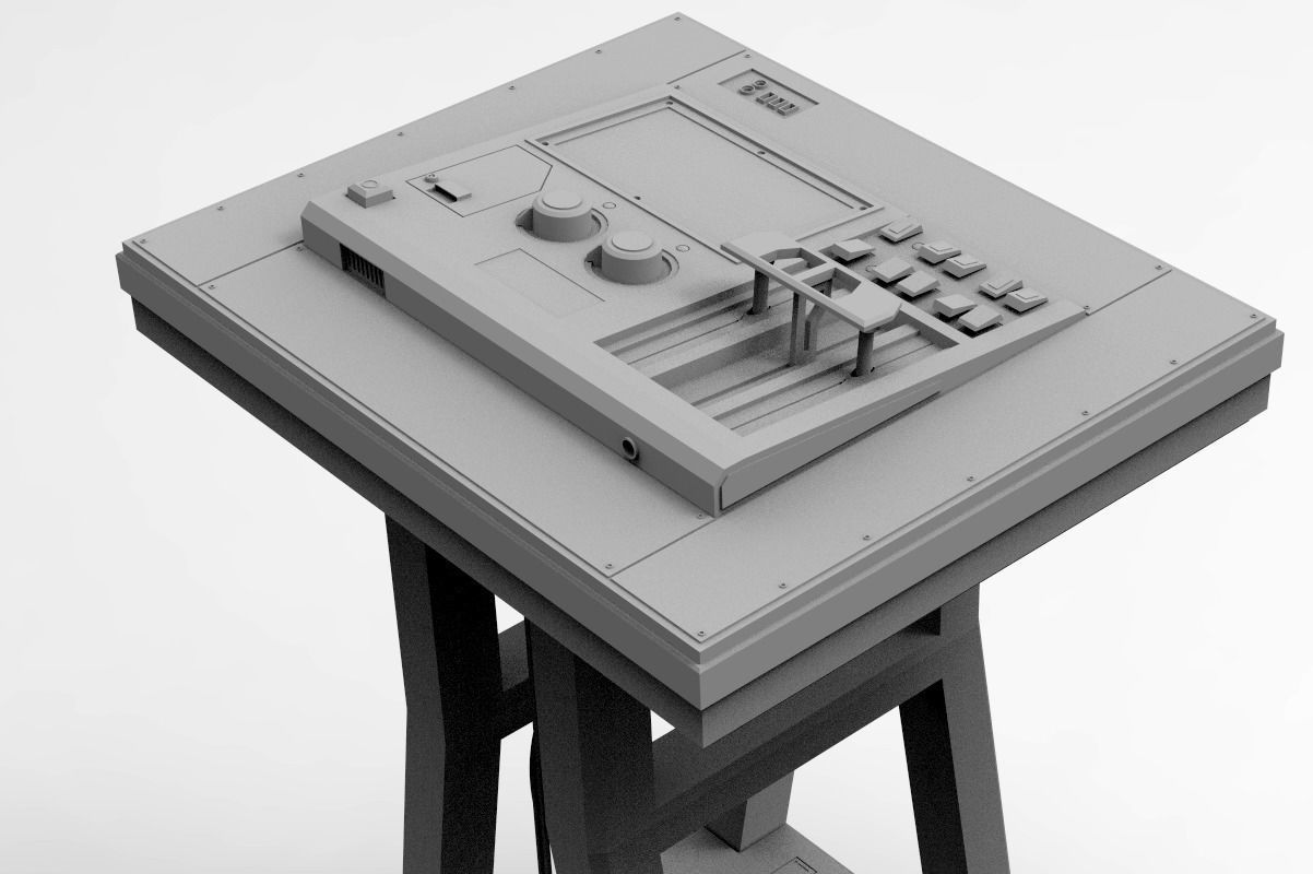 Scifi dressing kitbash set Low-poly 3D model_10