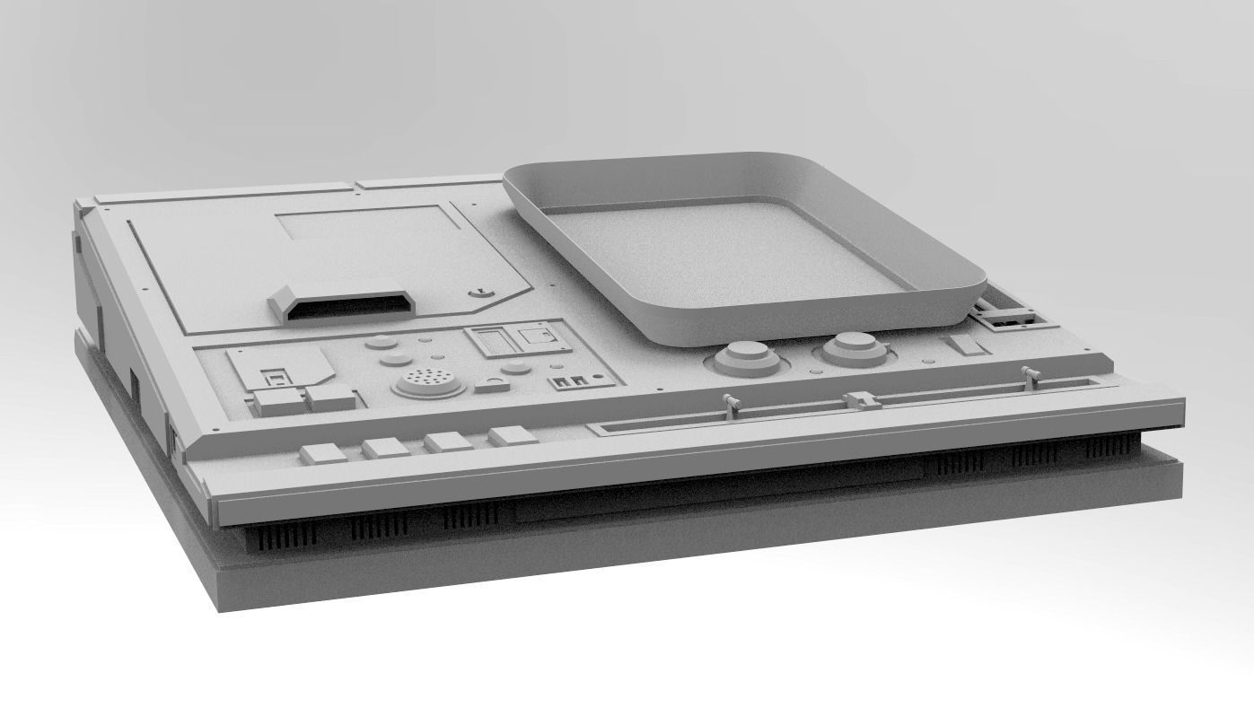 Scifi dressing kitbash set Low-poly 3D model_7