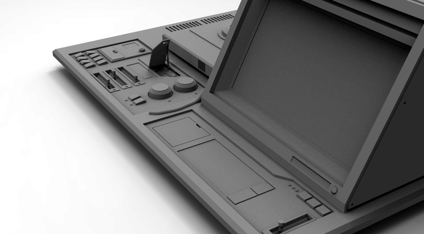 Scifi dressing kitbash set Low-poly 3D model_15