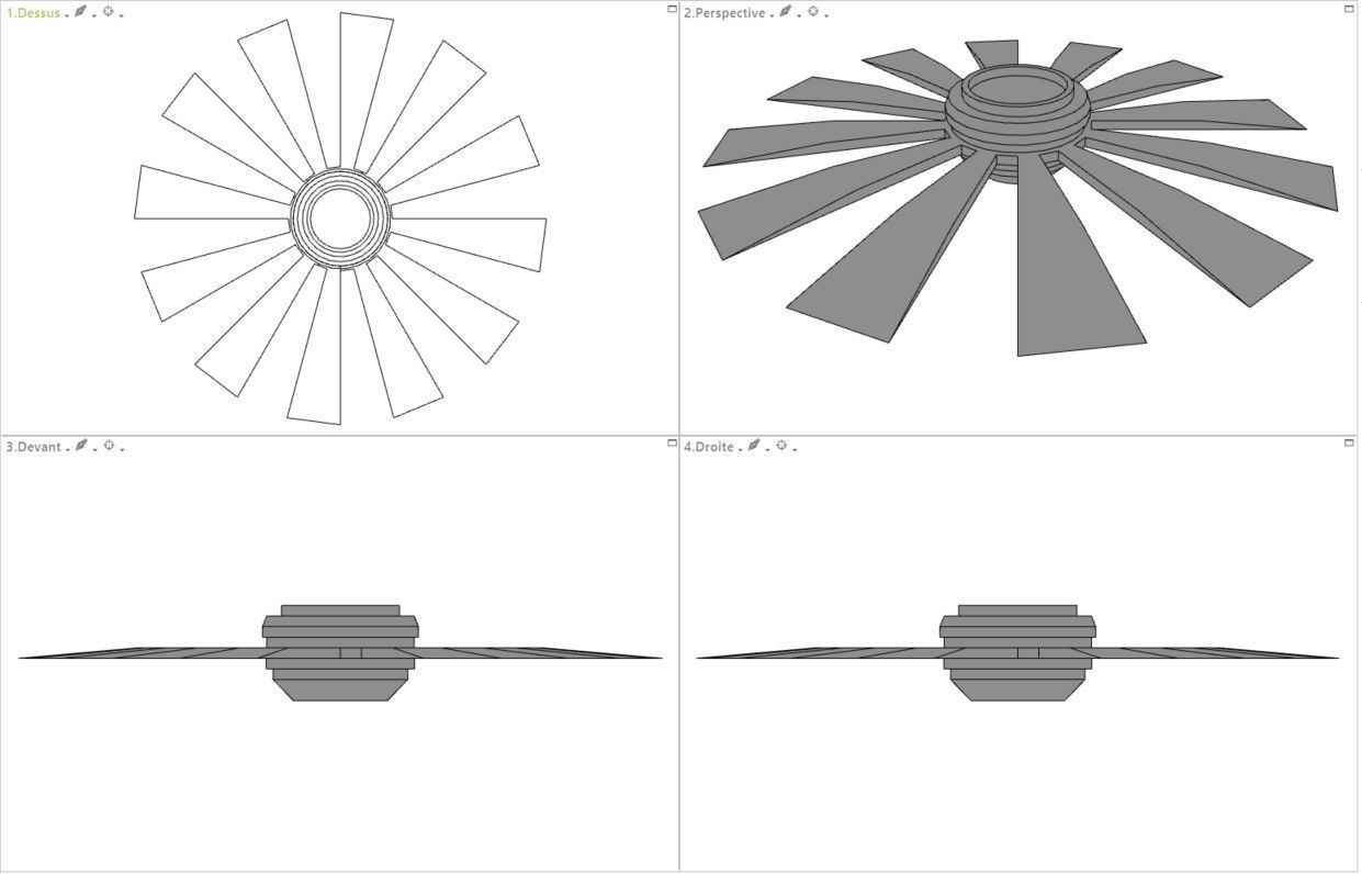 Scifi dressing kitbash set Low-poly 3D model_23