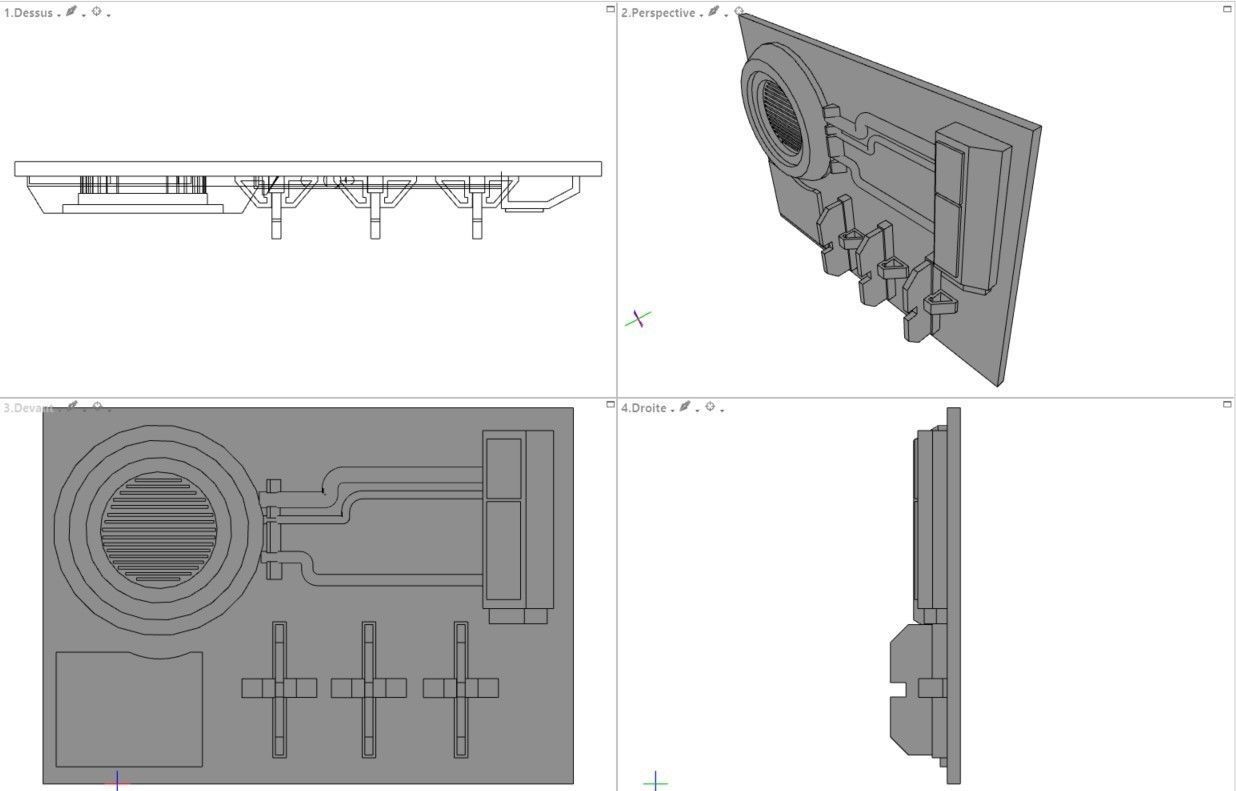 Scifi dressing kitbash set Low-poly 3D model_24