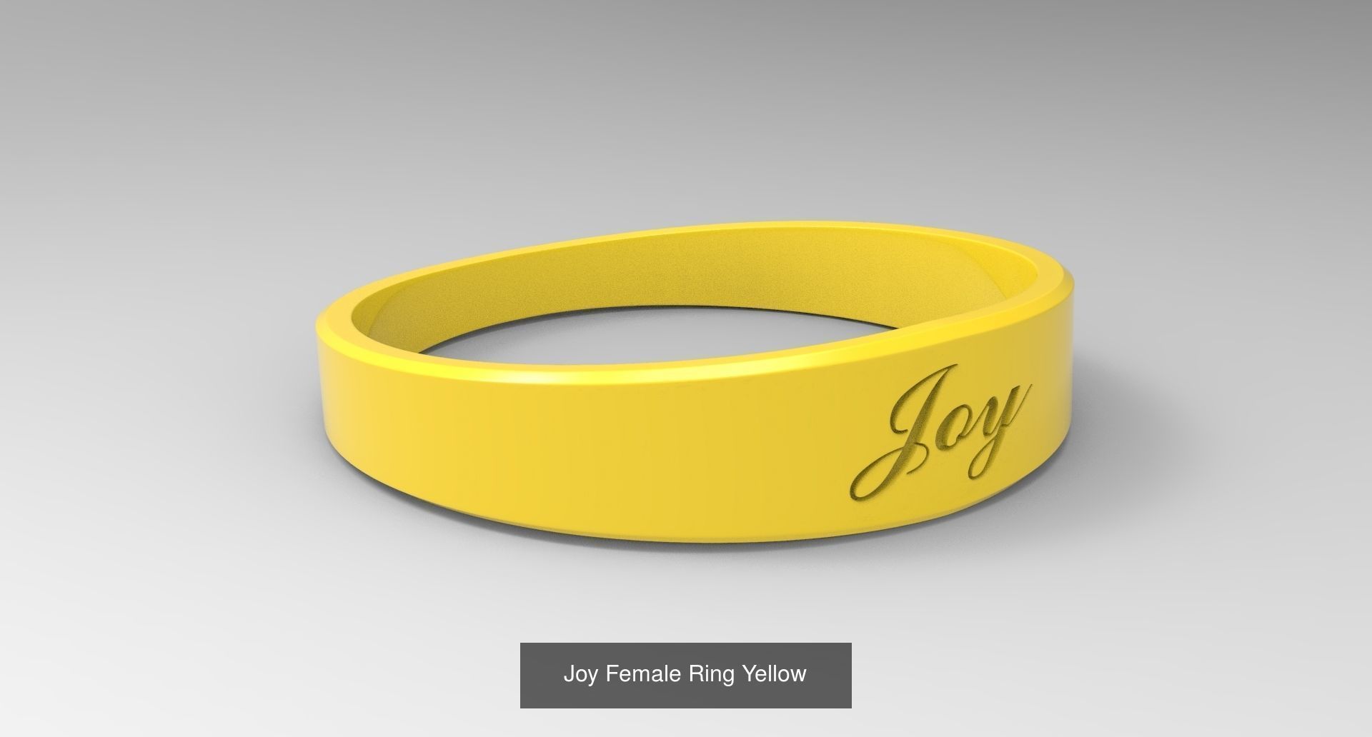 Colorful Female Finger Rings with Fruit of Holy Spirit 3D Model Collection_1