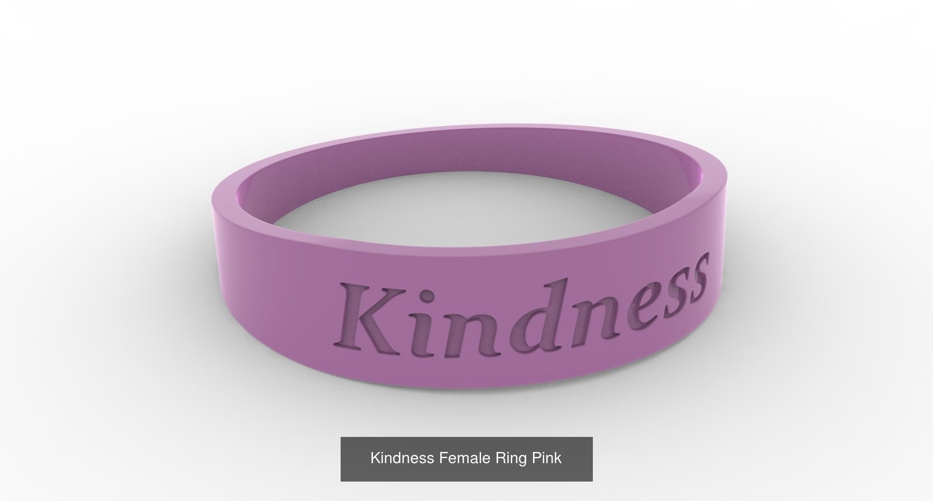 Colorful Female Finger Rings with Fruit of Holy Spirit 3D Model Collection_4