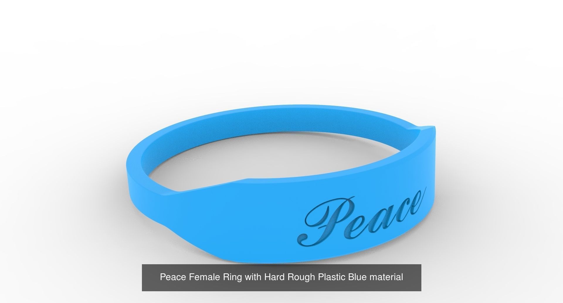 Colorful Female Finger Rings with Fruit of Holy Spirit 3D Model Collection_2
