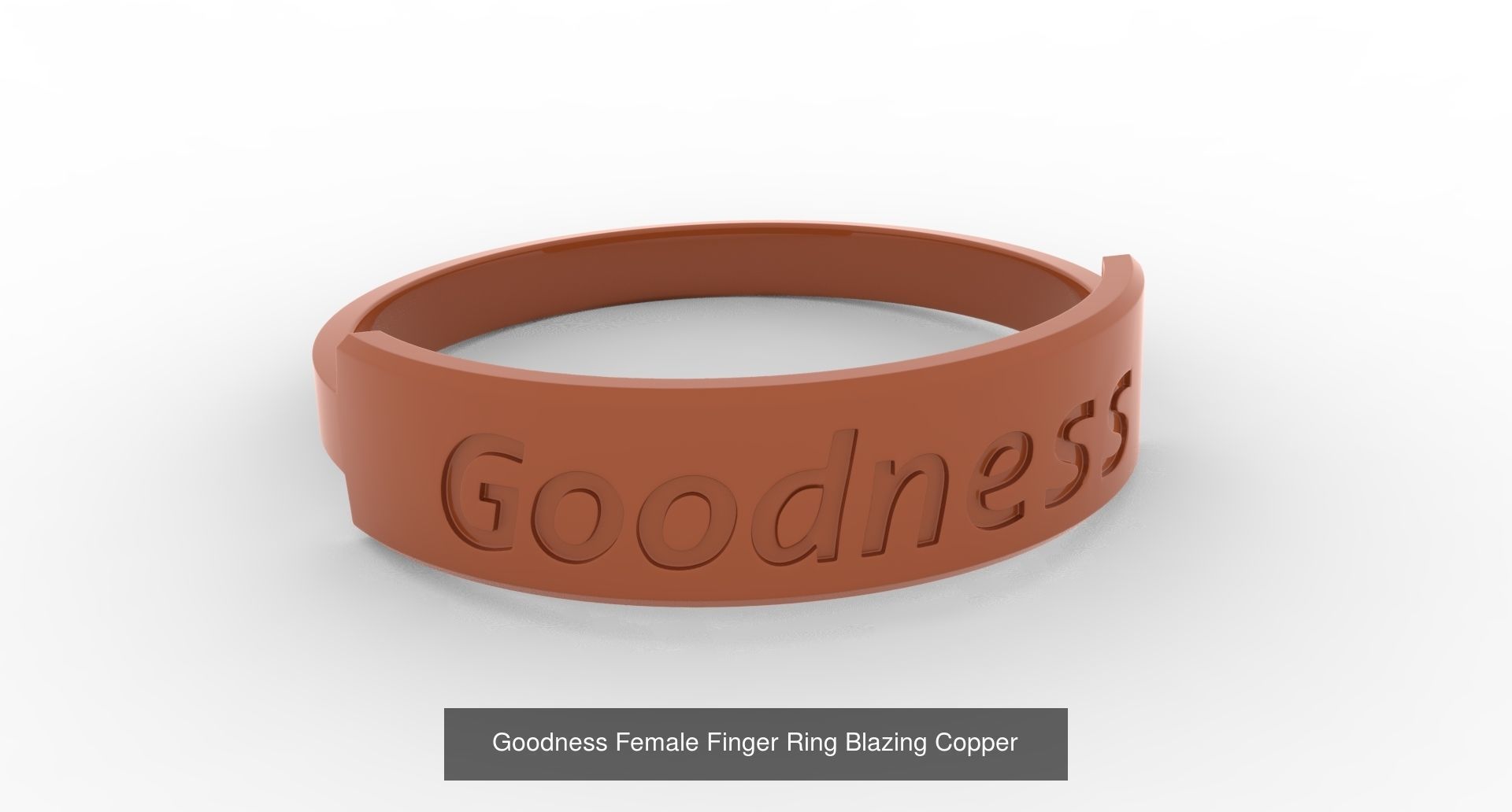 Colorful Female Finger Rings with Fruit of Holy Spirit 3D Model Collection_5