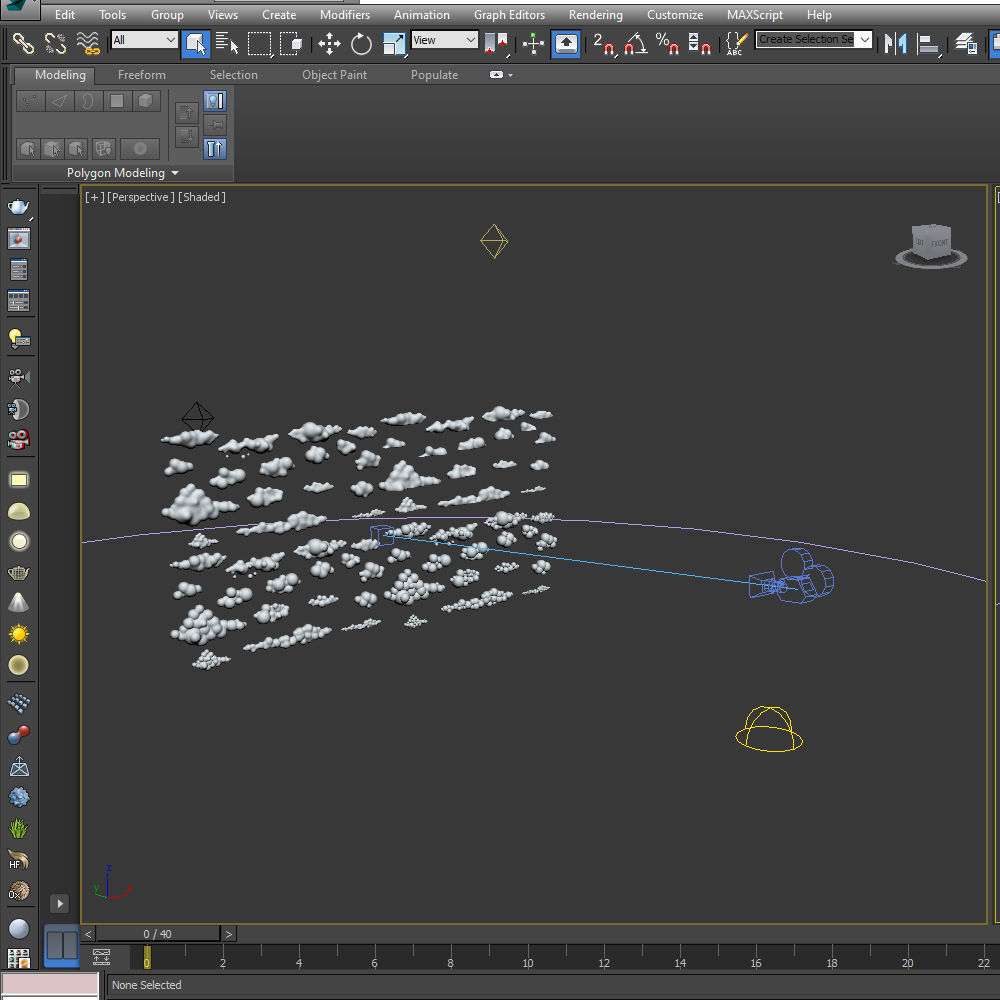 Clouds Cartoon 02 3D model_7