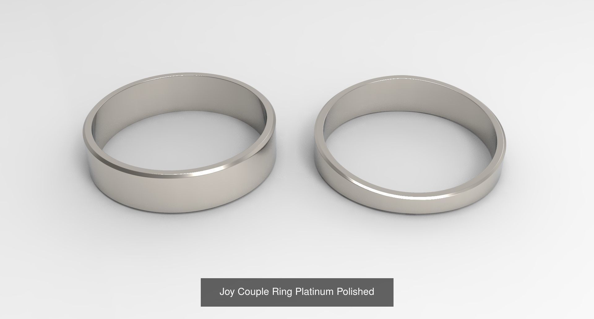 Female Finger Rings with Fruit of Holy Spirit Platinum 3D Model Collection_2
