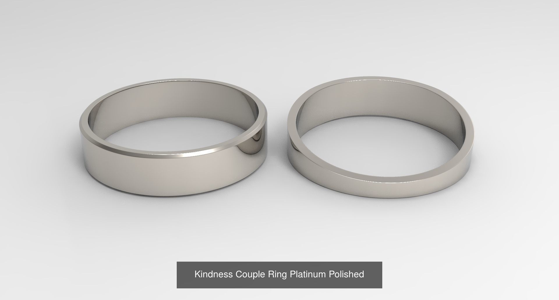 Female Finger Rings with Fruit of Holy Spirit Platinum 3D Model Collection_5