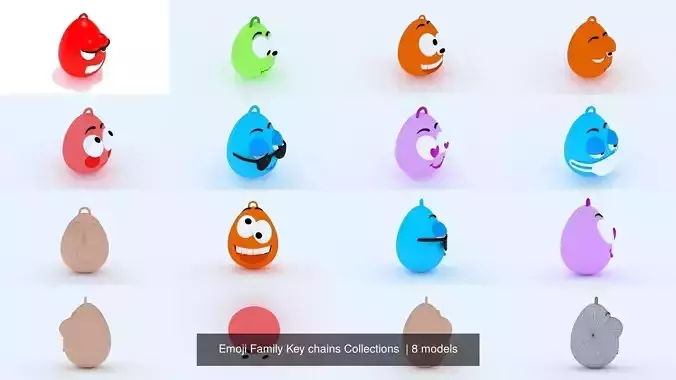 Emoji Family Key chains Collections  