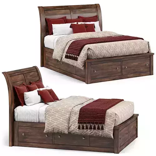 Arthur Storage Bed Chestnut