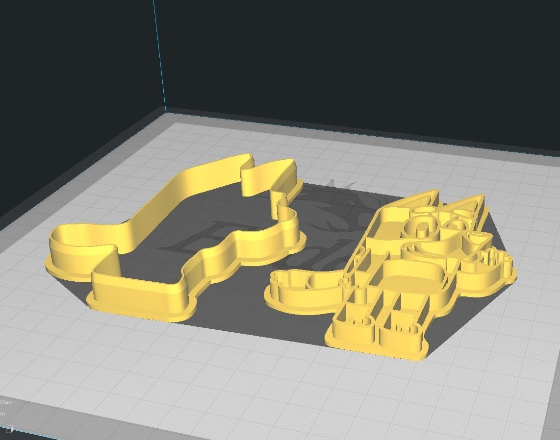 Bluey Cookie and Fondant Cutter with Embosser 3D print model_1