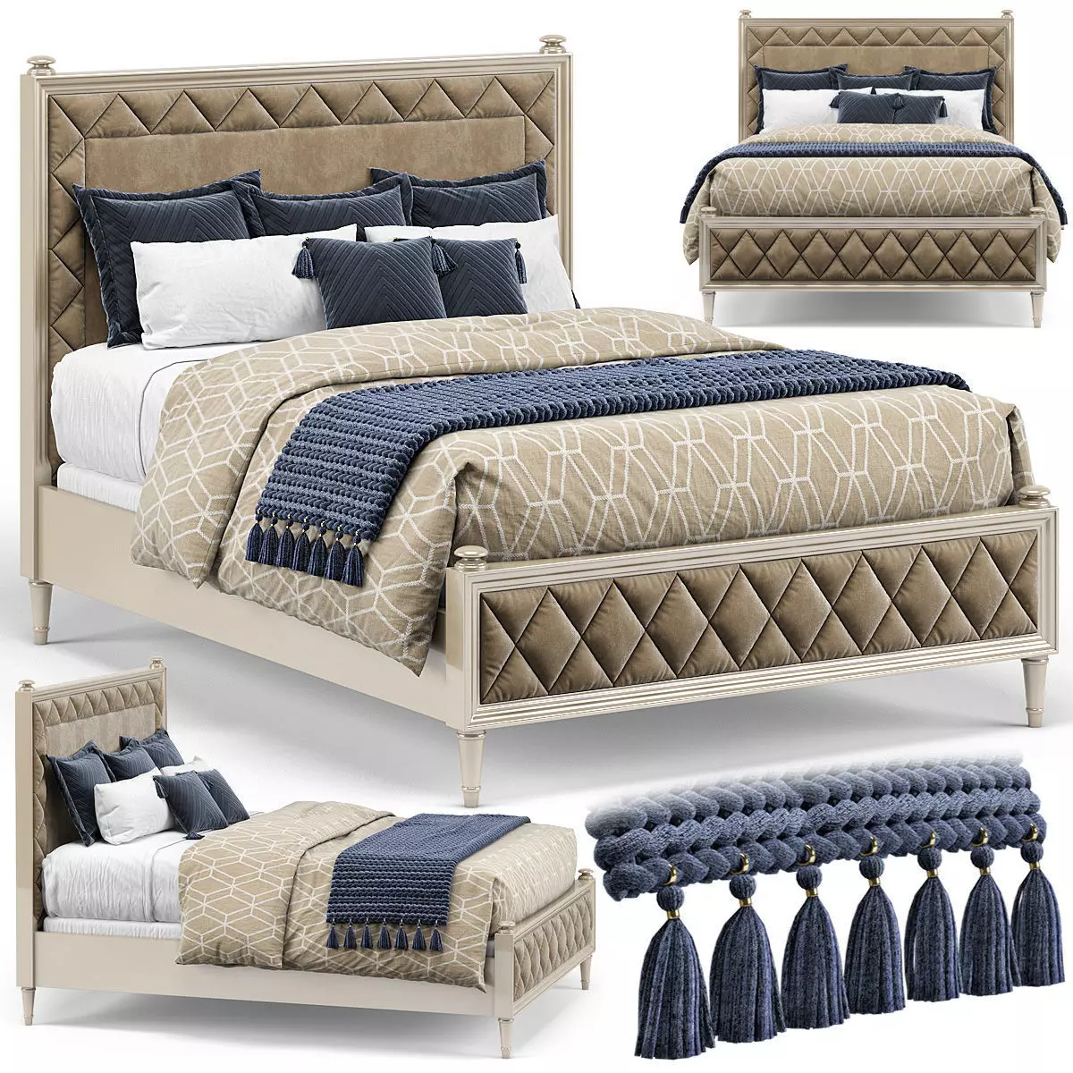 Caracole Classic King Bed 3D model