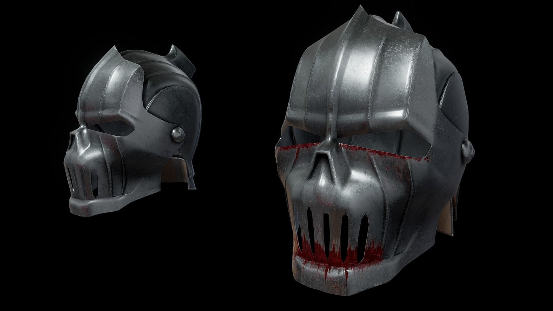 Vampire helm 3D model_1
