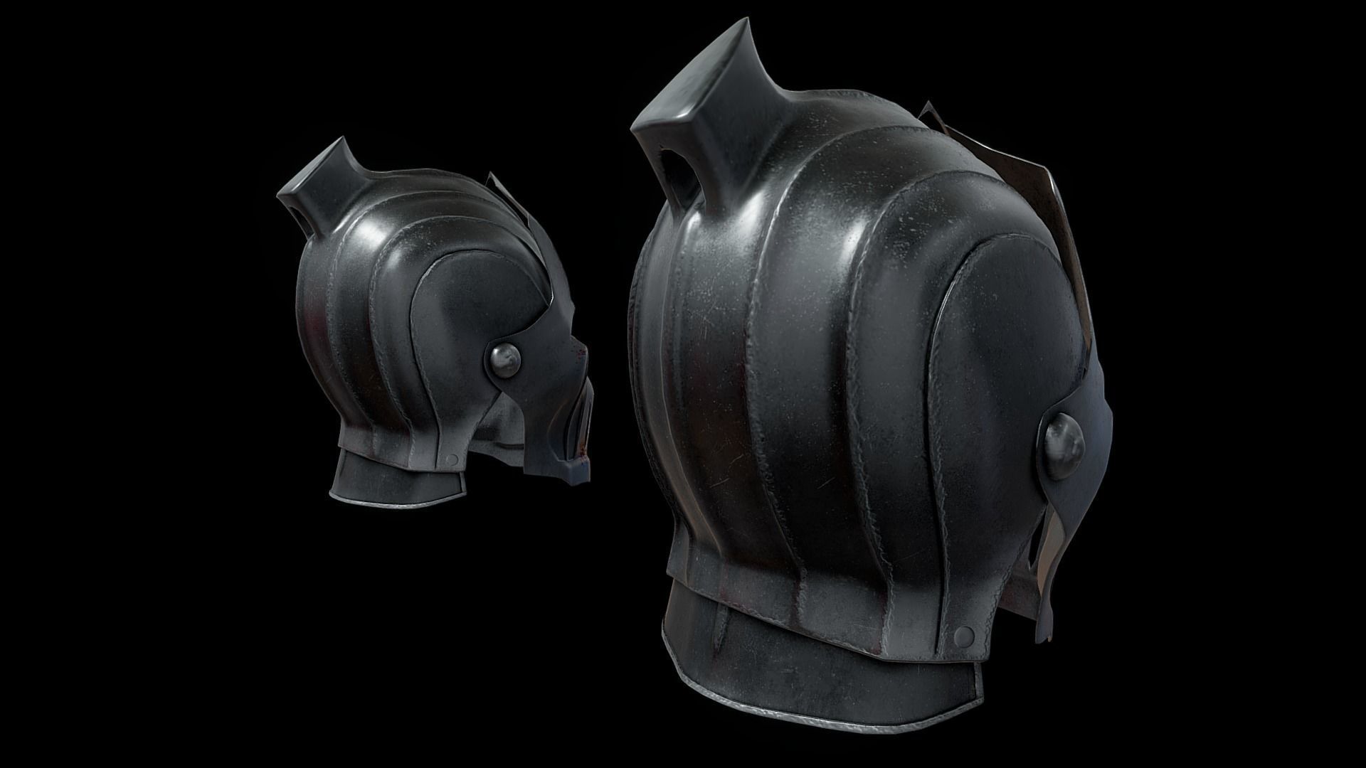Vampire helm 3D model_2