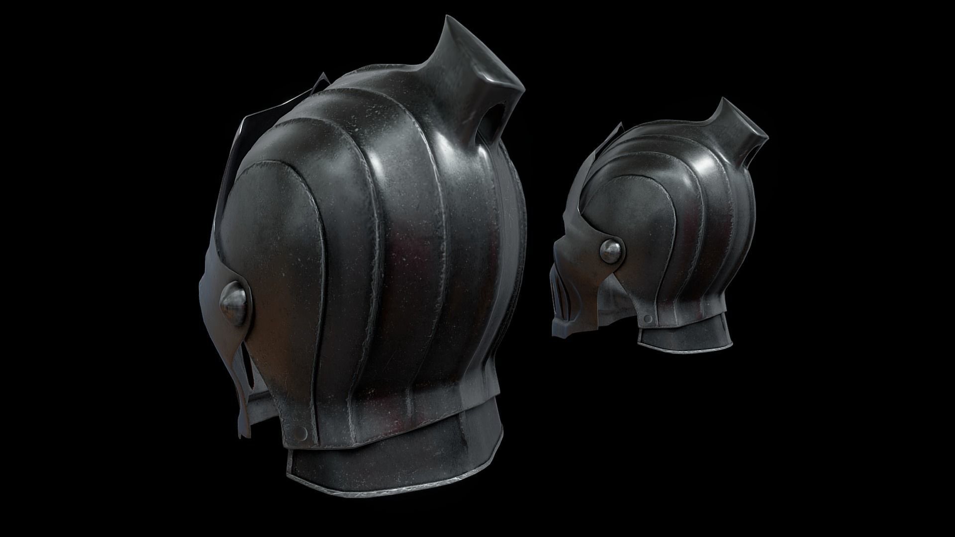 Vampire helm 3D model_3
