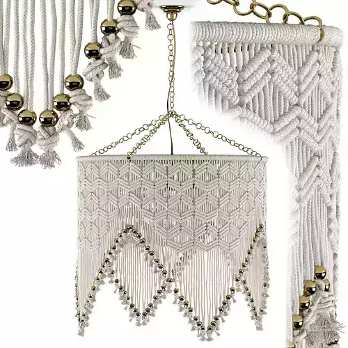 Sonora Macrame Chandelier by Selamat