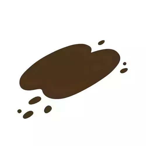 Cartoon mud Puddle
