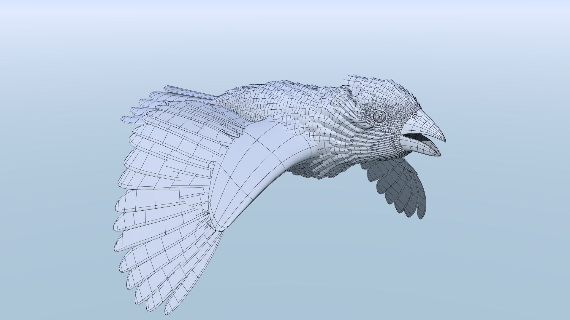 Northern Cardinal - rigged - animated Low-poly 3D model_6