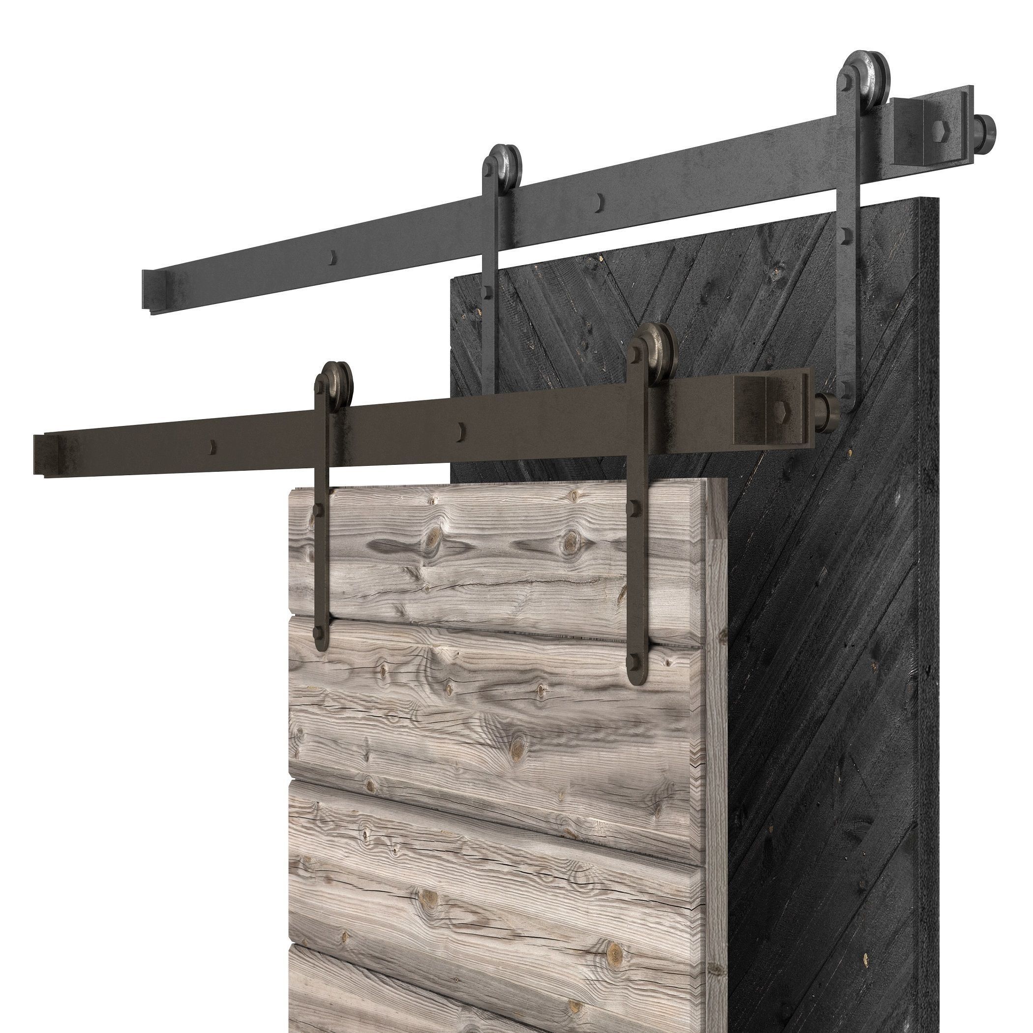 barn doors 01 3D model_2