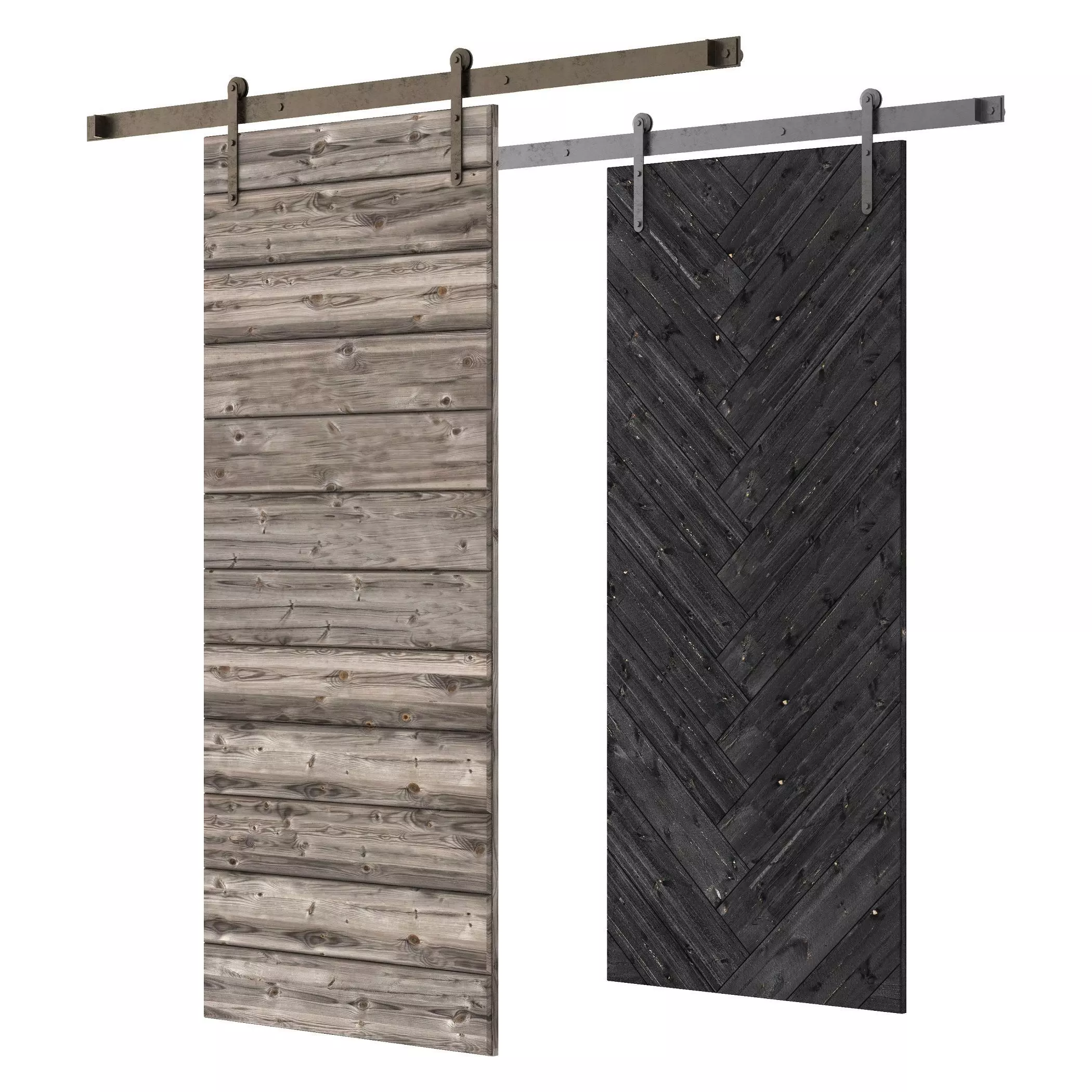 barn doors 01 3D model_0