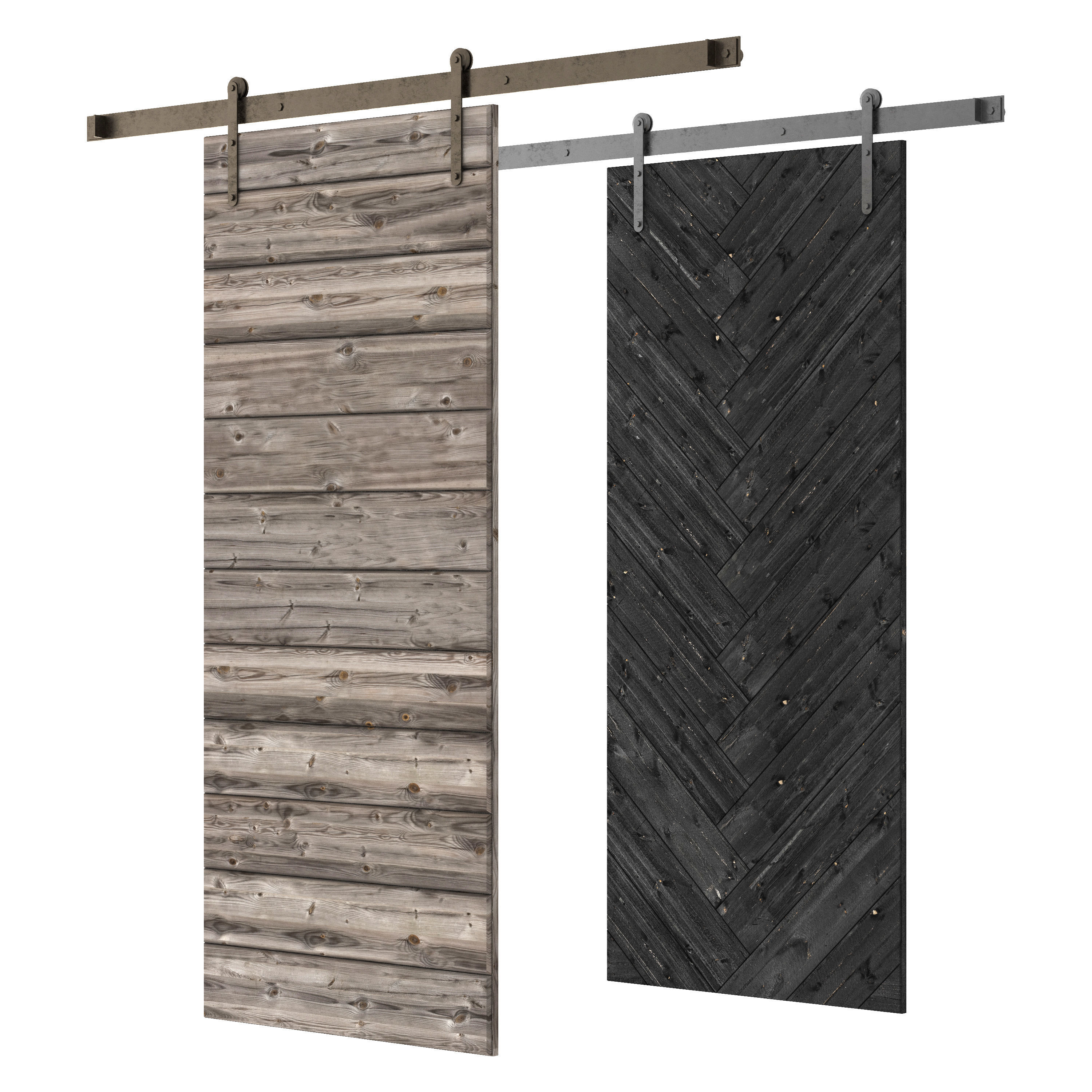 barn doors 01 3D model_1