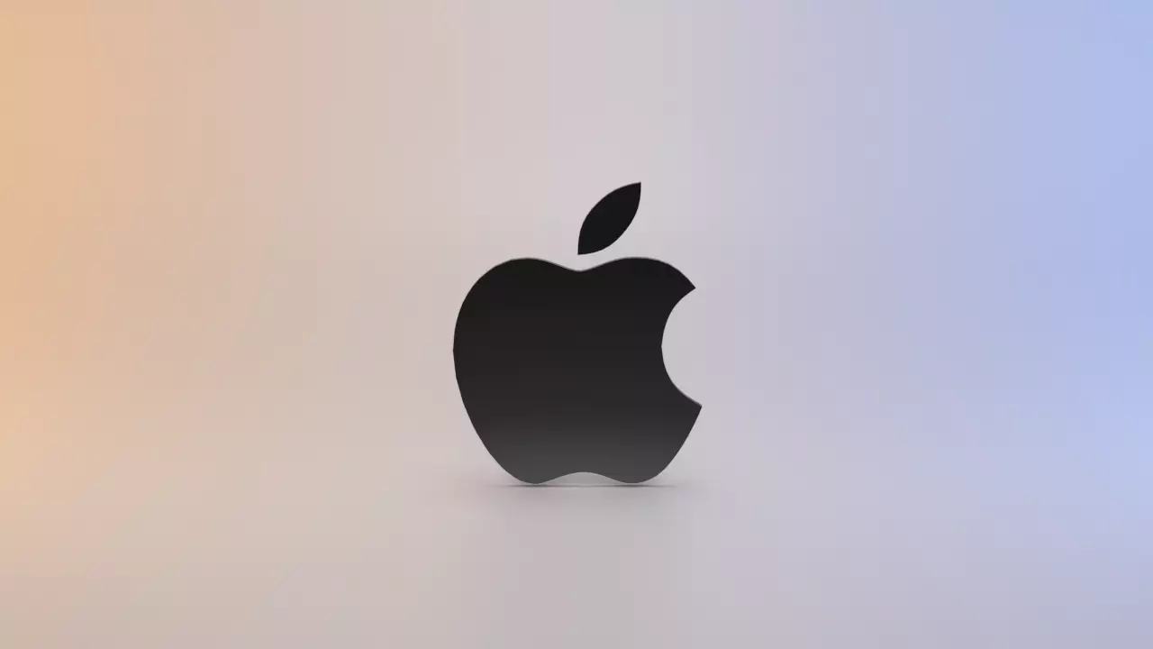 Apple Logo Low-poly 3D model_0