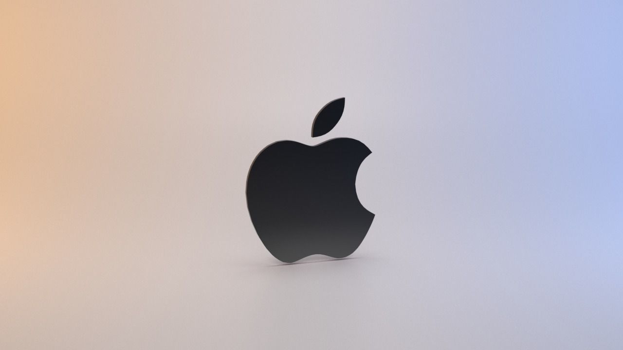 Apple Logo Low-poly 3D model_10