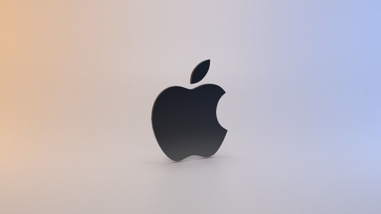 Apple Logo Low-poly 3D model_11